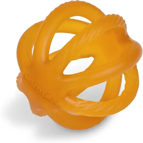 Teether for Babies Without BPA, 100 Percent Natural Rubber Toy for Infants, Plant Based, No Parabens, No PVC, and No Phthalates, Unscented
