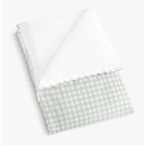 Picnic Gingham Baby Duvet - Green