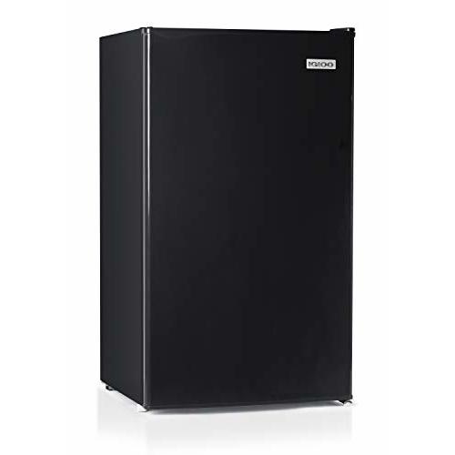 Igloo 3.2 Cu.Ft. Single Door Compact Refrigerator with Freezer - Slide Out Glass Shelf, Perfect for Homes, Offices, Dorms - Black