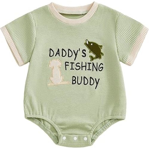 Fish Duck Baby Clothes Cartoon Embroidery Romper Farm Baby Hunting Outfit Newborn Boy Girl Summer Clothes