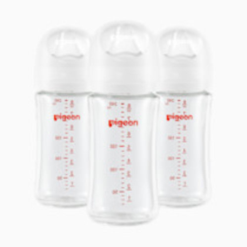 Pigeon Glass Anti-Colic Nursing Bottle Wide Neck 3 Pack - 8.1 Oz