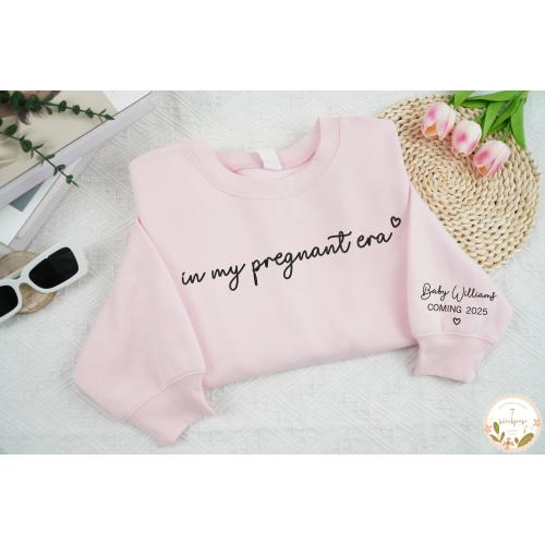 Embroidered In My Pregnant Era Sweatshirt