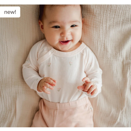 Ditsy Floret 3 Piece Bodysuit & Pant Set