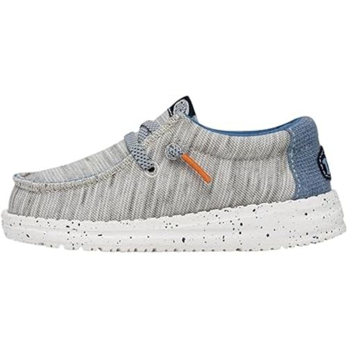 HEYDUDE Wally Kids Jersey | Kids Shoes | Lace Up Loafers | Comfortable & Light-Weight