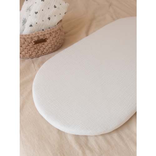 100% Muslin Cotton Fitted Sheets for Anzy Home Moses Baskets