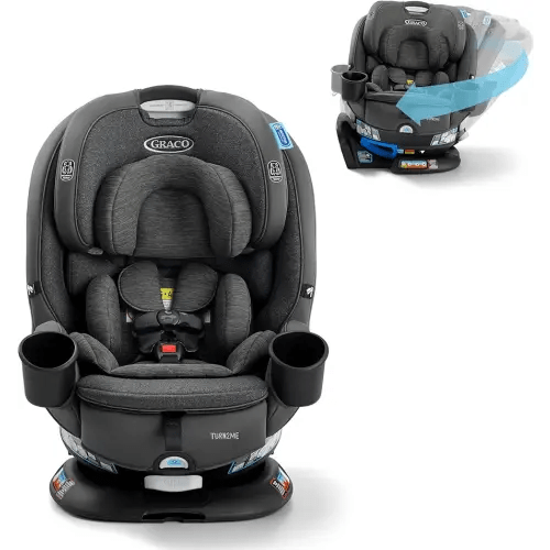 Turn2Me 3-in-1 Convertible Car Seat, Manchester, Featuring Headrest and Harness Adjust, Easy Installation and Steel Reinforced Frame