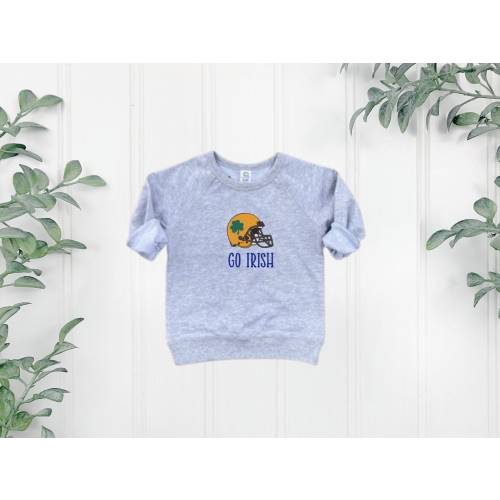 Irish Football Embroidered Kids Sweatshirt, Infant Sweatshirt, Toddler Sweatshirt, Youth Sweatshirt