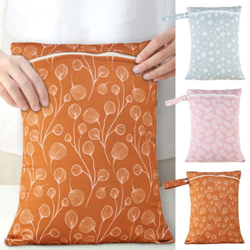 Summercome 3Pcs Wet Dry Bags Storage Bag, Wet Dry Bag for Baby Cloth Diapers & Breast Pump Parts, Waterproof Reusable Wet Bag, Zipper Closure Wet Bags with Handle, Portable Bags for Swimsuits Beach