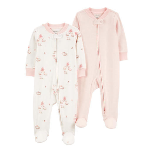 Baby 2-Pack 2-Way Zip Cotton Sleep & Plays