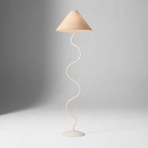 Zigzag Floor Lamp (64") - Alabaster
