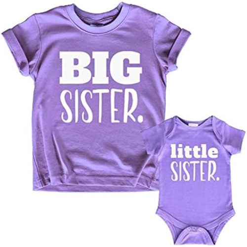 big sister little sister matching outfits shirt gifts girls newborn baby set