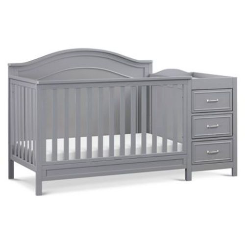 Davinci Charlie 4-in-1 Convertible Crib & Changer - Gray