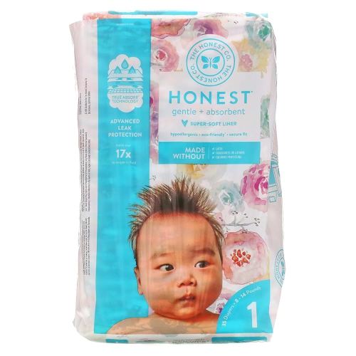 The Honest Company Diapers, Size 1, ROSE BLOSSOM