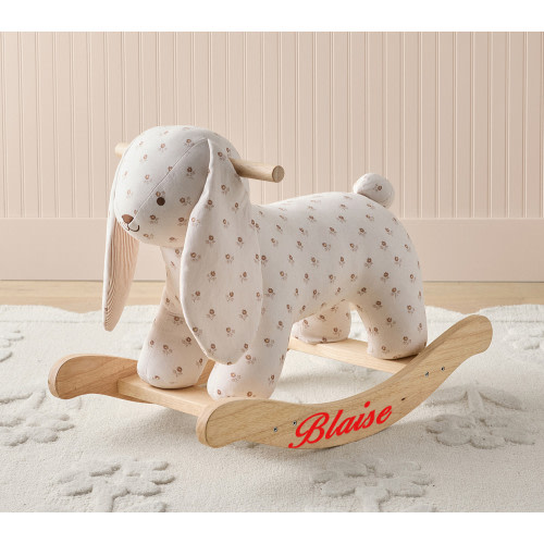 Rylee + Cru Floral Bunny Nursery Rocker