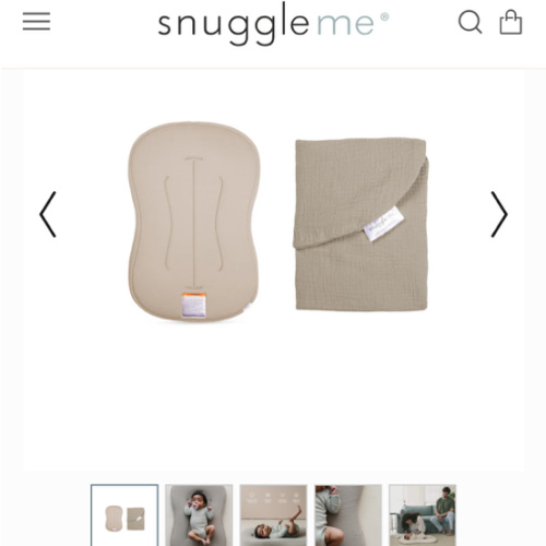 Lounger Curve + Muslin Cover Set | Birch