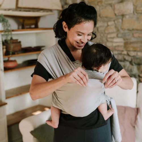 Boba Serenity Baby Wrap, Light Gray, Bamboo – Boba Inc.