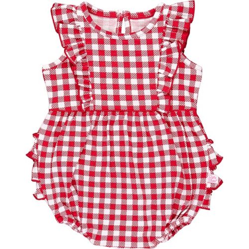 RuffleButts® Baby/Toddler Girls Sleeveless Tank Bubble Romper