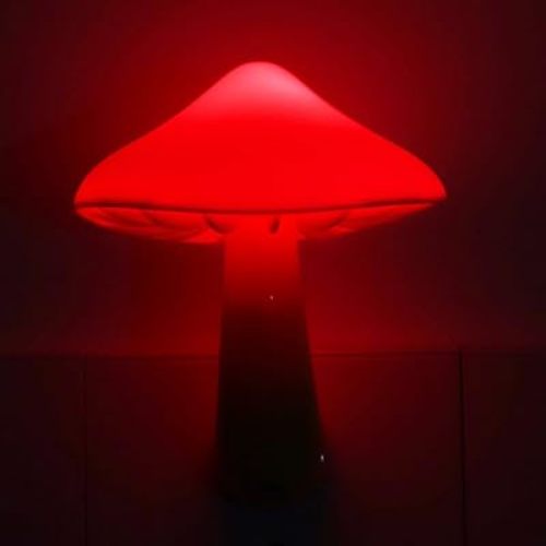 AUSAYE Sensor Led Mushroom Night Light Plug in Nightlight for Kids Adults, Night Lights Plug-into Wall Lamp for Bedroom, Bathroom,Toilet,Stairs,Kitchen,Hallway Christmas Birthday Gifts Red