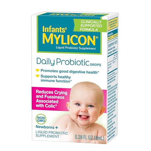 Infants' Mylicon Daily Probiotic Drops, for Colic and Fussiness, 8mL, 21 Daily Doses