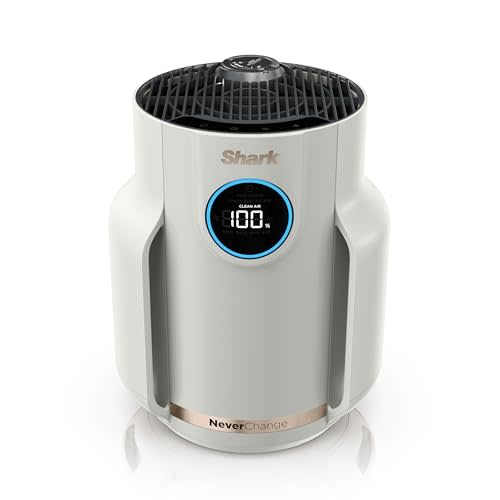 Shark NeverChange Air Purifier Compact Pro, Long-Lasting HEPA-Exceeding Filtration, For Pet Dander, Dust, Smoke, Allergens, Up to 250 sq. ft., Odor Neutralizer, Bedroom, Nursery, Dorm, HP072 (2025)