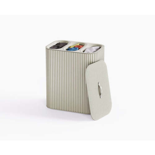 Tota Trio Luxe 90L Ecru Laundry Separation Basket