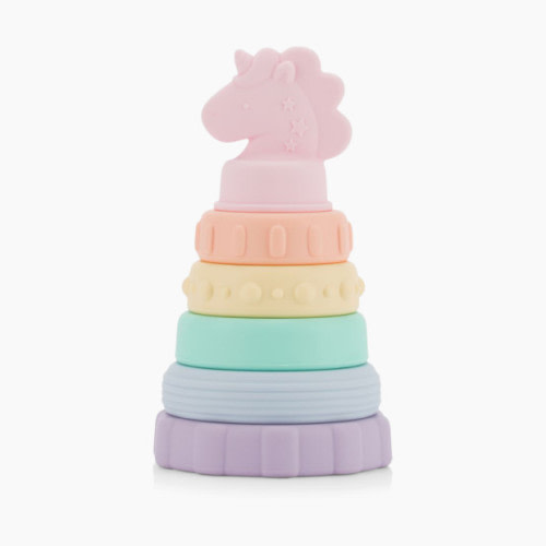Itzy Ritzy Silicone Stacking and Teething Toy - Unicorn