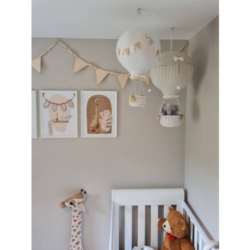 Hot Air Balloon Mobile | Travel Theme Nursery | Custom Mobile | Addition to Cloud Baby Mobile | Welcome Baby Gift