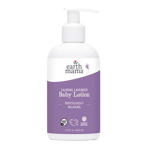 Earth Mama Organics Calming Lavender Baby Lotion, Moisturizer for Dry, Sensitive Skin, 8.0 fl oz