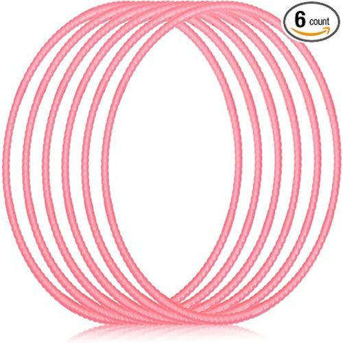 Shappy 6 piece Hoop Set, Macaron Pink - 23 inch