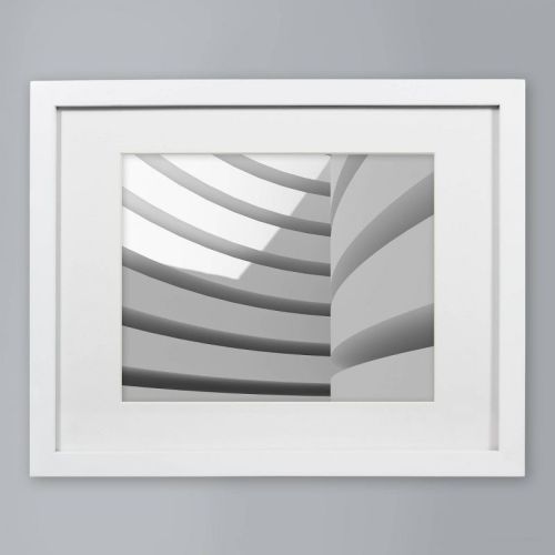 11" x 14" Matted to 8" x 10" Single Picture Gallery Frame - Threshold™, Color: White