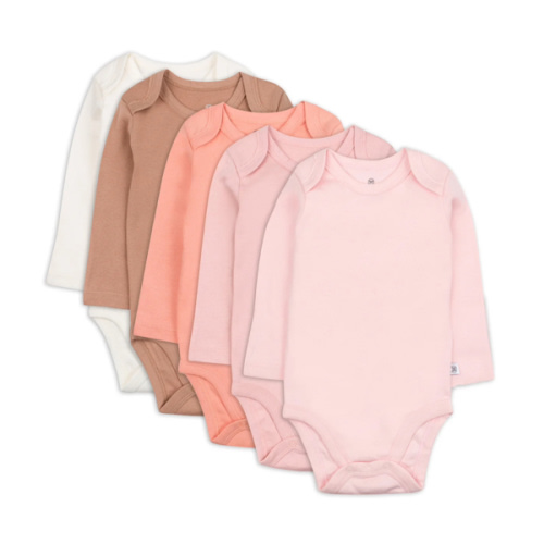 5-Pack Organic Cotton Long Sleeve Bodysuits | Honest Baby Clothing