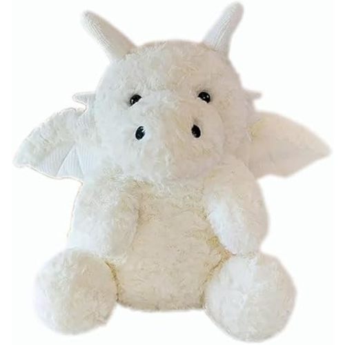 YUKOUQIAN Dragon Stuffed Animal Cute Dragon Plush Toy for Girls Boys 7.8 inch (jiaolong baise)