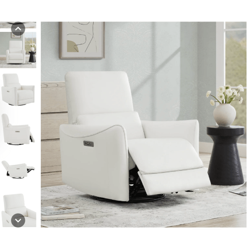 CHITA - Tracee Power Swivel Nursery Glider Recliner