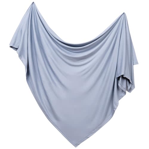 PurComfy Supersoft Swaddle Blanket, Premium Bamboo Viscose Baby swaddling Blankets for Newborns, Lightweight & Breathable Swaddle Blankets for Boys and Girls, 47” x 47”, Neutral Baby Essentials