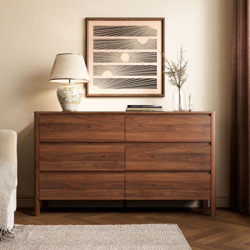 Ebern Designs 6 - Drawer Dresser, 55.1"W | Wayfair