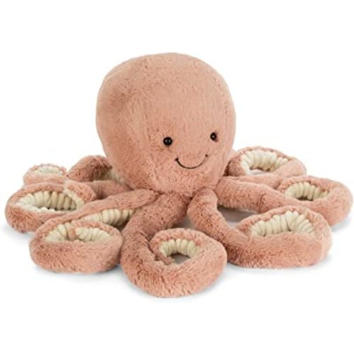 Jellycat Odell Octopus Stuffed Animal, Little 10.5 inches | Ocean and Sea Plush Toy | Classic Children's Gift