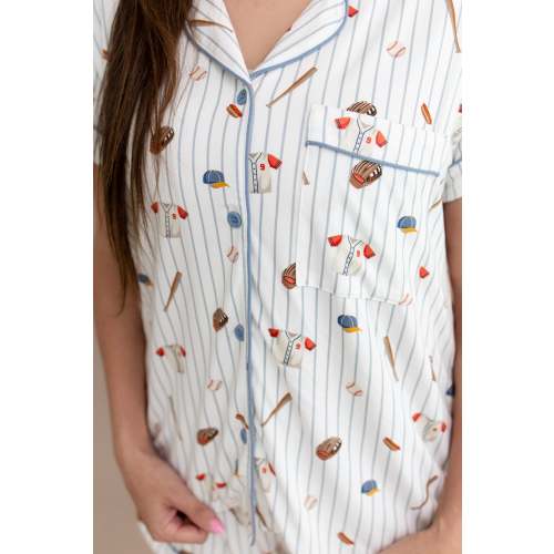 Women's Short Sleeve Pajama Set in Home Run
