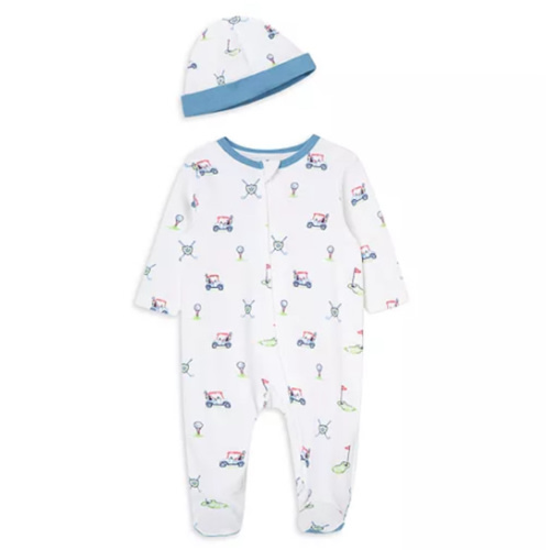 Boys' Cotton Golf Footie & Hat Set - Baby