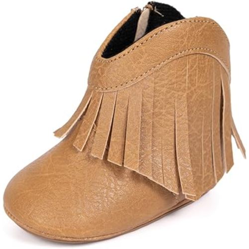 Infant Unisex Warm Fur Lining Soft Boots Baby Winter Ankle Non-Slip Rubber Texture Sole Toddler Winter Snow Crib Shoes