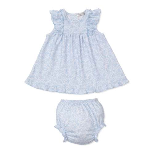 Country Gardens Blue Dress Set 3-6M