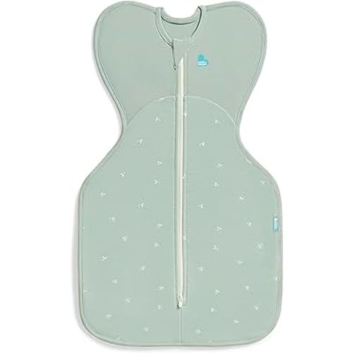 Love to Dream Swaddle UP, Baby Sleep Sack, 1.5 TOG. Self-Soothing, Longer Sleep, Snug Fit Helps Calm Startle Reflex, Newborn Essentials for Baby, Suitable for All Seasons, 5-8.5 lbs, Olive Twigs