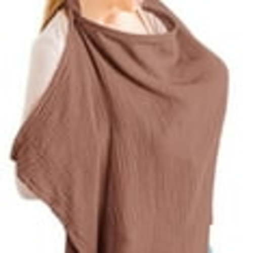 QAOlDH Muslin Nursing Cover for Baby Breastfeeding,Soft Breathable Breastfeeding Cover with Rigid Hoop,Adjustable Privacy Nursing Apron Cover for Mom Mother R2Y4