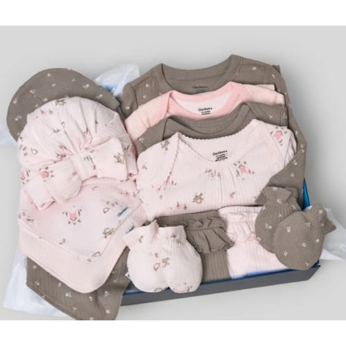 13-Piece Baby Girls Garden Baby Essentials Gift Set – Gerber Childrenswear