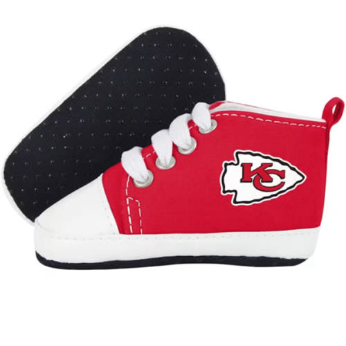 Kansas City Chiefs Red Big Logo Canvas Baby Shoes - 1600723