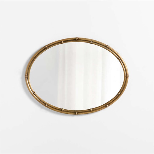 Ivy Cast Metal Bamboo-Style Mirror by Jake Arnold