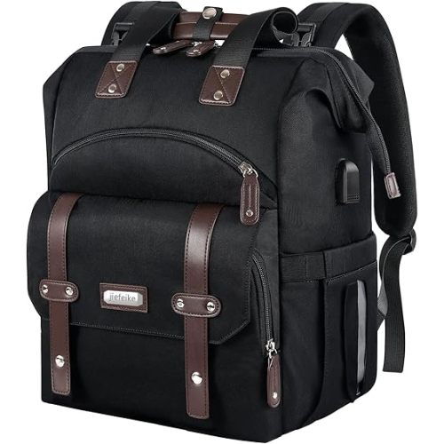 Jiefeike Diaper Bag Backpack for Baby Boys Girls, Dad Mom Backpack