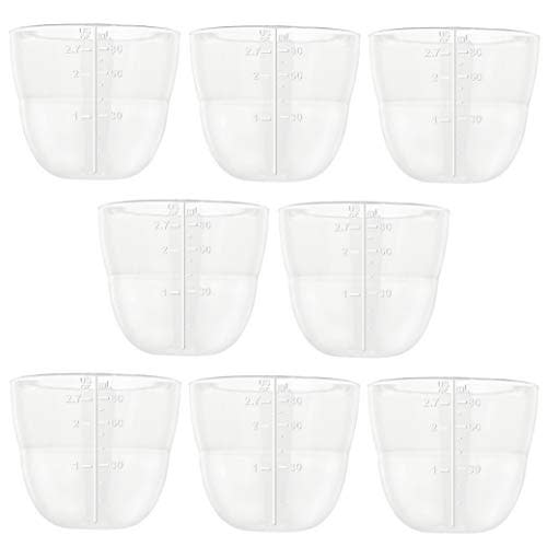 Maymom Dome Caps for Lansino Wide-Mouth Collar Ring, Spectra Wide-Mouth Collar Ring, Pigeon Wide-Mouth Collar Ring. Replace Lansino Bottle Cap, Compatible with Lansinoh Bottle Top, Lansino Bottle Lid