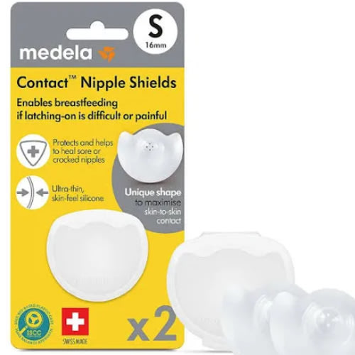 Medela Contact Nipple Shields for Breastfeeding 2-Pack with Case
