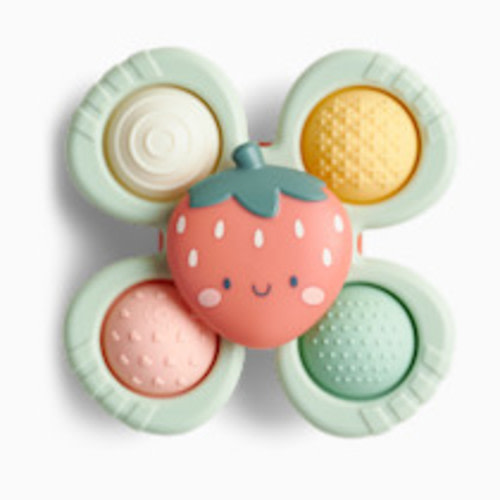 Itzy Ritzy High Chair, Bath & Travel Fidget Toy - Strawberry