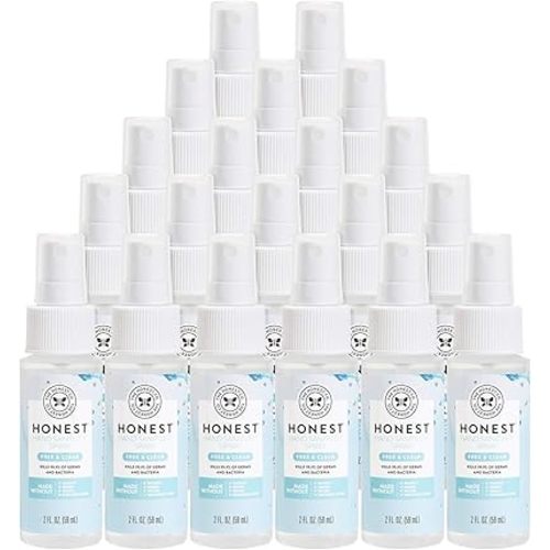 The Honest Company Hand Sanitizer Spray, 2oz, Free & Clear, 2 Fl oz(Pack of 20)